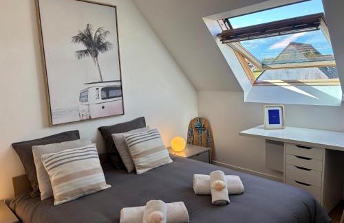 Clohars-Carnoet House | Le Cocon Iodé - 100m des plages-GR34-skatepark-kite-surf-voile-terrasse-jardin