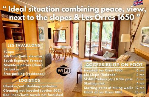 Les Orres Apartment | Le Lodge des marmottes - Calme, cosy, vue nature