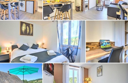 Banassac Apartment | Le Sabot - Netflix/Wi-Fi Fibre/Terasse - 4 pers