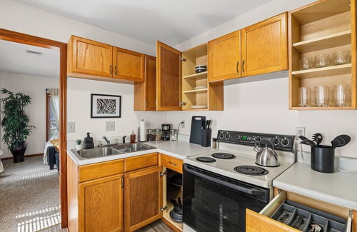 Olathe Apartment | Leaf and Loft ~ Tranquil w/ Deck & Large Yard with Wi-Fi with Stunning View