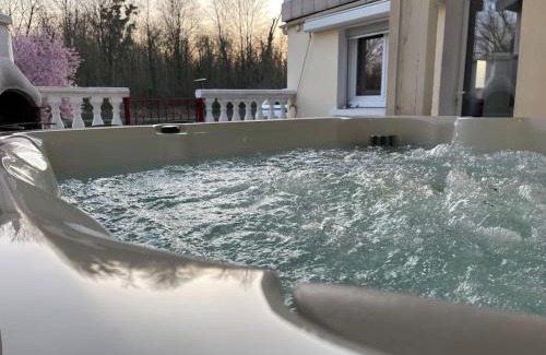 Couvrot House | Les berges du canal, maison avec Jacuzzi