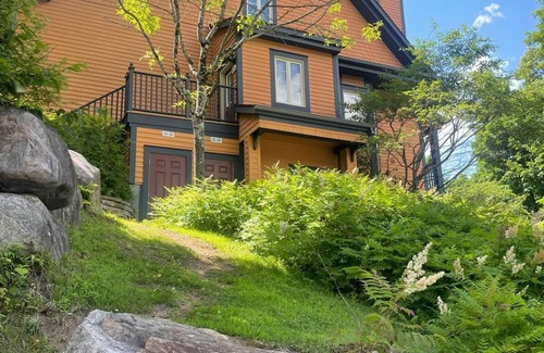 Mont-Tremblant Condo | Les Manoirs - Mont Tremblant Perfect Location HotTub/Pool (summer) - Fireplace