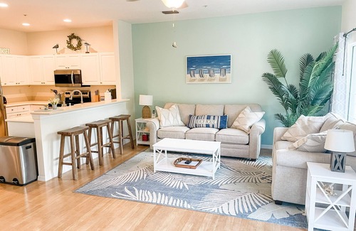 Bradenton Beach House | Light & Airy Townhome with Beach, Bay, & Pool views from deck!