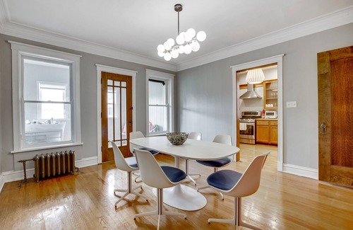 North Center Apartment | Light Filled with Tasteful Pops of Color - You Will Love This Mid-Century Modern Gem by AllSet Turnover