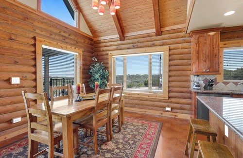Johnson City House | Lighthouse Hill Ranch - Log Home - situated on 2001 acres!