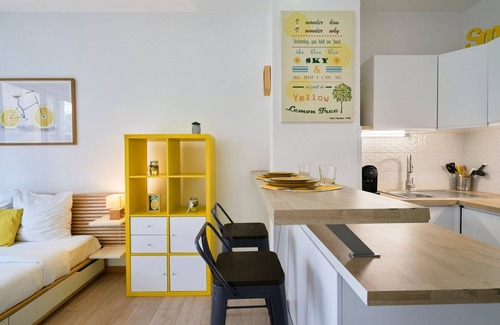 Lille Centre Ville Apartment | Lille gares Nice studio with private parking