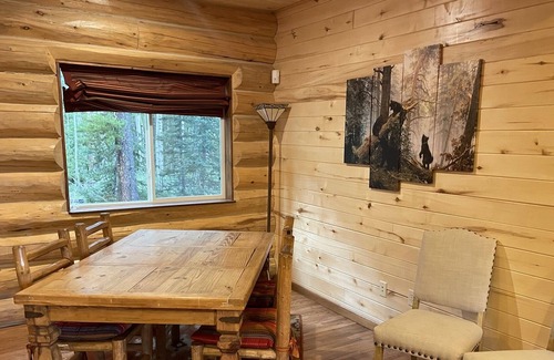 Fairplay Cabin | Little Bear's Log Cabin w Mountain views on quiet acreage, close to Breckenridge