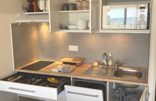 Palavas-les-Flots Apartment | Little paradise T2 Sea view terrace Comfort 2* for 2 adults and 2 kids. Garage