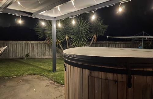 Papamoa Beach House | LOCATION. Close to the beach, reserve and shops. Fenced yard with a Spa.