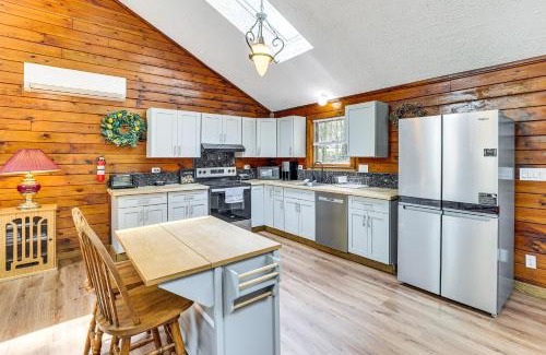 Long Pond House | Long Pond Log Cabin with Hot Tub Soaks and Outdoor Fun