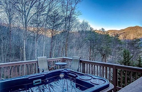 Canton Apartment | Lost Cove Lodge | Private Hot Tub w/Mountain View