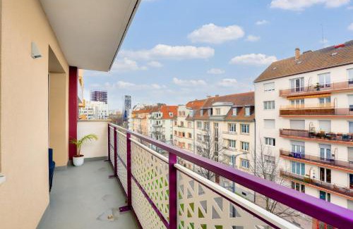 Neudorf Ouest Apartment | Lovely 2 BR Flat with balcony near the city centre