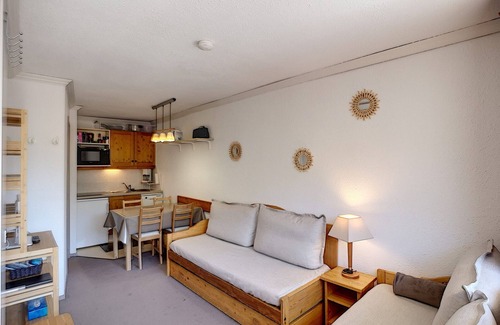 Reberty Apartment | Lovely 2-room 25m² ski-in/ski-out, south-facing balcony, 4 guests