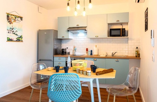 Lit-et-Mixe Apartment | Lovely apartment for 4 guests with WIFI, A/C, TV, balcony, pets allowed and parking