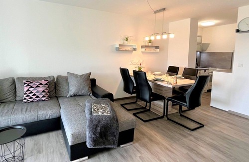 Loffingen Apartment | Lovely apartment for 4 guests with WIFI, pool, TV, balcony, panoramic view and parking