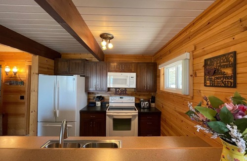 Cheboygan House | Lovely Chalet Home on Quiet Bay with Sandy Beach