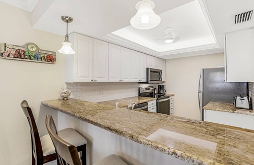 Bonita Springs Condo | Lovely, Gulf Front Condo! Spectacular Sunsets on Your 7th Floor Balcony! Pool! Private Beach!