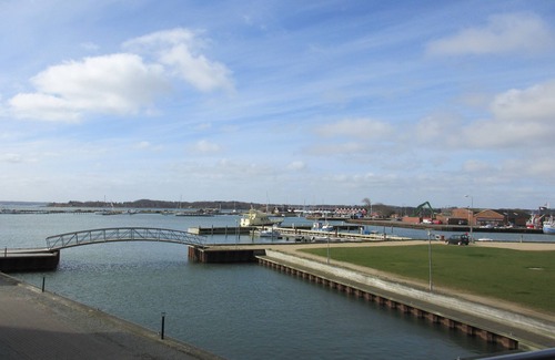 Nykobing Mors House | Lovely holiday flat with view of the harbour, town and Sallingsund Bridge.