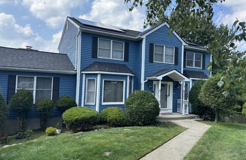 Warwick House | Lovely master bedroom;access to kitchen.dining,deck and backyard including pool.