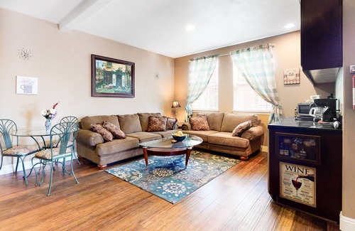 Forest Meadows Apartment | Lower-Level Dog-Friendly Suite w/ Free WiFi & a Private Deck w/ Forest Views