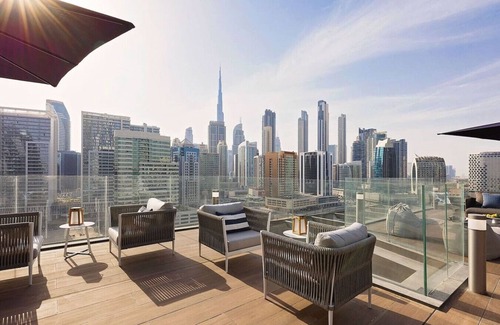 Business Bay Apartment | Luxe 2 Bedroom with Burj Khalifa and Canal Views