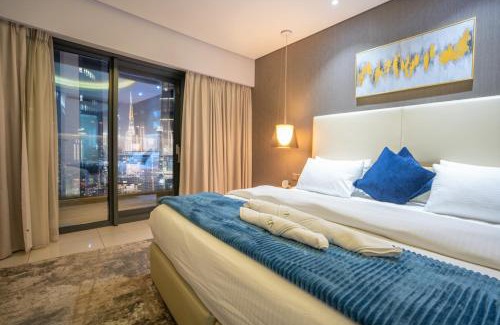 Business Bay Apartment | Luxe 2BR Haven with Spectacular Burj Khalifa & Dubai Frame Views By ĀYA Boutique