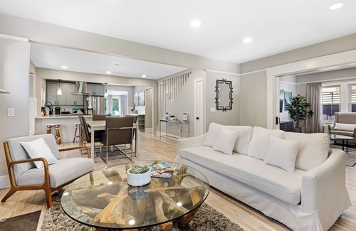 South Park House | Luxe Backyard Oasis w/Hot Tub | Chic Design | South Park Sanctuary