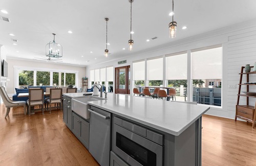 Isle of Palms House | Luxurious 6 Bedroom House Across From Beach! Beach Views, Spa, Pool, Elevator!