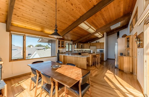 Crescent City North House | Luxurious home boasting ocean views, a sauna, pool table, and more