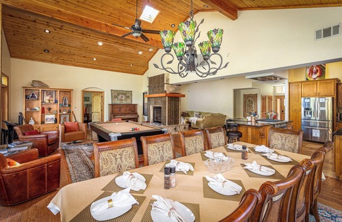 Three Rivers House | Luxurious riverfront home for large groups, family reunions, yoga retreat & more
