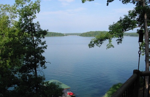 Six Mile House | Luxurious Rustic Log Home with Great Water Views and Sunsets!