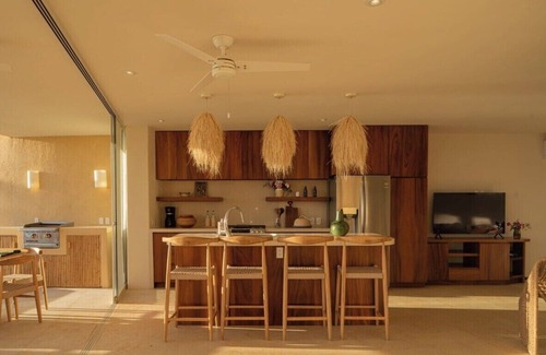 Barra de Potosi Condo | Luxurious tropical villa facing the beach