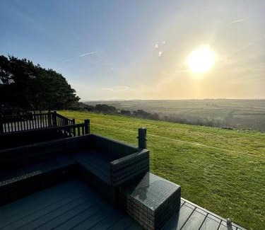 Newquay Apartment | Luxury 3 bedroom Maple View Lodge, Newquay, Cornwall