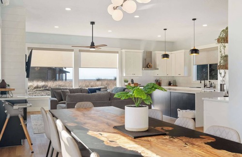 Westport House | Luxury 5-Bedroom, 3-Bath Retreat w/Hot Tub, Game Room, and Steps to the Beach