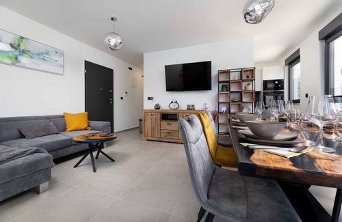 Krk Apartment | Luxury Apartment II. with a heated pool in Villa Adria Apartments