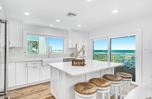 Cocoa Beach House | LUXURY BEACH HOUSE - NEW! Beach front, rocket launch views, pool, & hot tub
