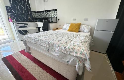 Little Holland House | Luxury Ensuite Studio In Crayford Dartford Bexley London With Full Kitchen And Side Garden Alleyway Entrance