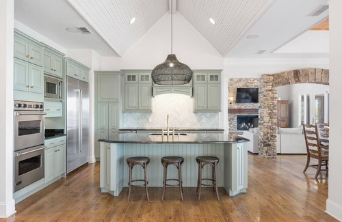 Winchester House | Luxury Estate Center of Tims Ford Lake with Unbeatable Lakefront Views, Dock