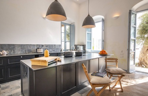 Symi Villa | Luxury family villa with panoramic views of Symi, jacuzzi and beach access