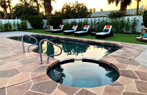 Cathedral City Villa | Luxury home near Palm Springs, large backyard and pool