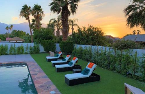 Cathedral City Villa | Luxury home near Palm Springs, large backyard and pool
