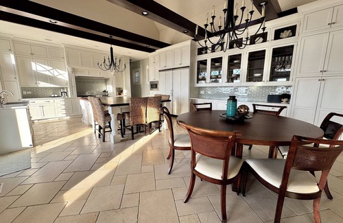 New Buffalo House | Luxury home with infinity pool overlooking Lake Michigan, outside turf play area