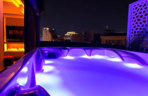 Gazi Apartment | Luxury Penthouse with Acropolis View and Jacuzzi