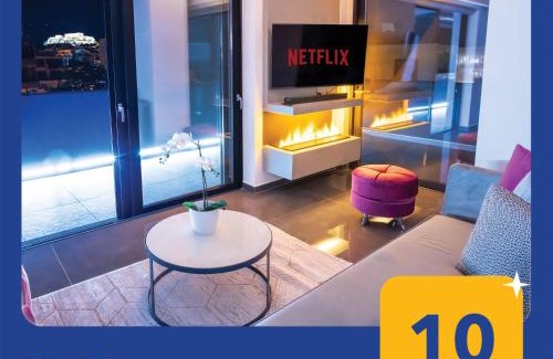 Gazi Apartment | Luxury Penthouse with Acropolis View and Jacuzzi