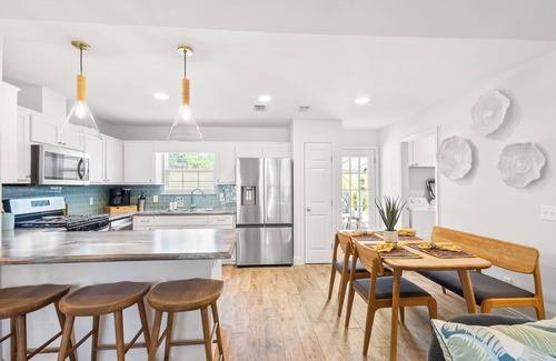 Riviera Beach House | Luxury Private Pool + 8-min Walk to Beach, Fast WiFi + Family Friendly