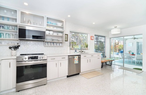Englewood House | Luxury renovated pool house & separate studio apartment 1.5 miles to the beach.