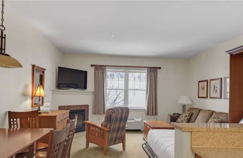 Hunter Condo | Luxury Retreat on Hunter Mountain -Fireplace, Hottub, Sauna, Pool, Zipline, Hike