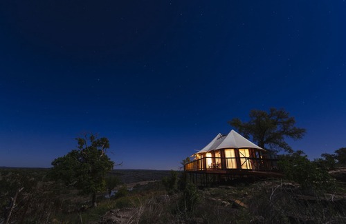 Johnson City RV Rental | Luxury Safari Tents on 96 acres in the Texas Hill Country