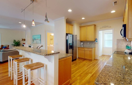 Kure Beach House | Luxury SeaWatch Home w/2 King Suites, 2 Decks, Pool, Tennis, Beach Access & Dog Friendly