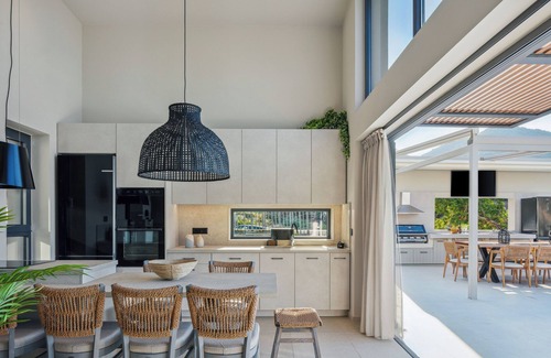 Geropotamos Villa | Luxury Villa with Sea Views, Fire Pit & near beach